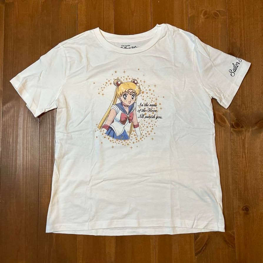 セーラームーン　Lサイズ　Tシャツ セーラームーン Tシャツ Lサイズ 黒 あやかしの四姉妹 アニメT